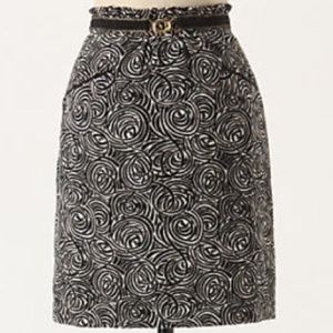 Anthropologie Elevenses Painted Night Skirt Size:6